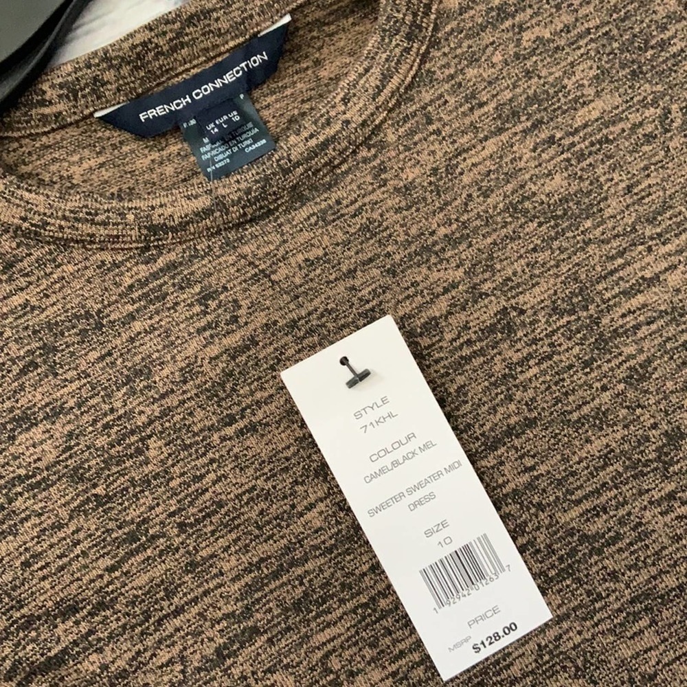 NWT FRENCH CONNECTION Heathered Sweater Dress - Picture 5 of 5